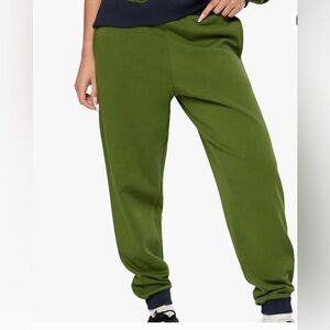 WeWoreWhat Green Pants with Navy Details